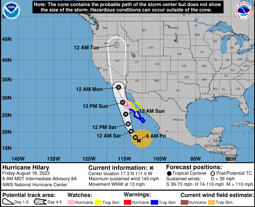 Southern California Incoming Hurricane Hilary...What?